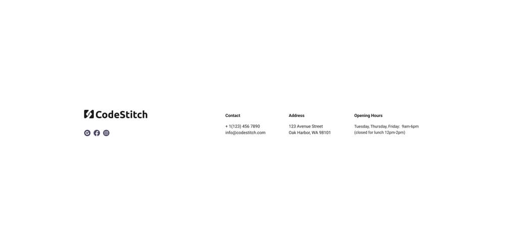 stitch example