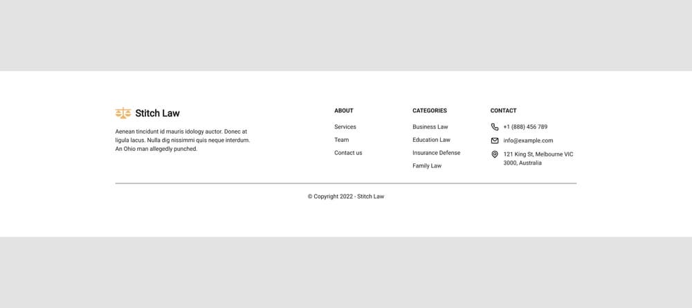 stitch example